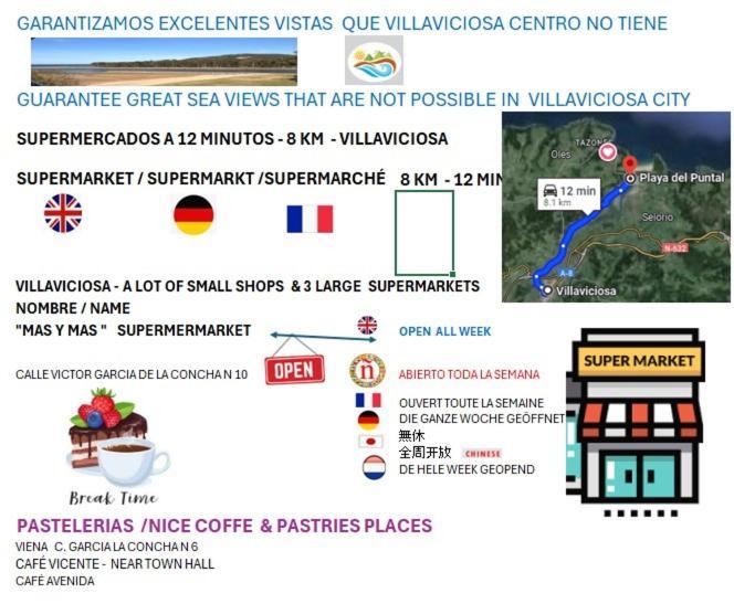 Playa Del Puntal Villaviciosa Asturias Lujo Primera Linea Playa Extérieur photo
