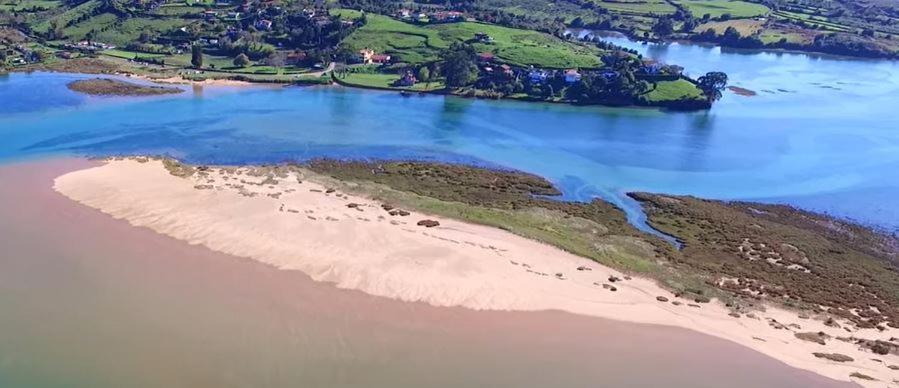 Playa Del Puntal Villaviciosa Asturias Lujo Primera Linea Playa Extérieur photo